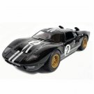 Diecast 5" 1966 Ford Gt40 Mkii #2 Heritage Edition Black 1/32 Scale Toys