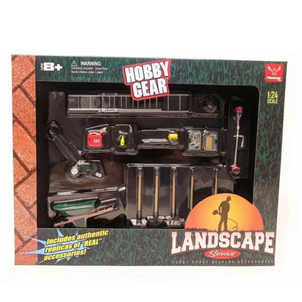 Diecast Hobby Gear 14Pc Set Landscape Service 1/24 Scale Toys