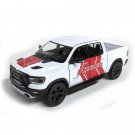 Diecast 5" 2019 Ram Rebel 1500 Pickup Truck With Decals White 1/46 Scale Toys