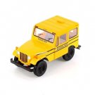 Diecast 5'' 1971 Jeep Dj-5B Model School Bus 1:26 Yellow Color Toys
