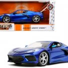 Diecast Bigtime Muscle Series 2020 Chevy Corvette Stingray Blue 1/24 Scale Toys