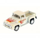 Diecast 1956 Ford F-100 Pickup Truckwith Flame Model Toy Car5"1/38 Toys