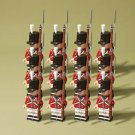 12pcs Napoleonic Wars British Fusilier Regiment Infantry Soldiers Minifigures