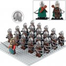 21pcs The Lord of the Rings The Rohan Soldiers Elite Archers Army Minifigures