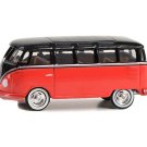 1956 Volkswagen 23-Window Microbus - Red and Black Diecast 1:64 Scale Model