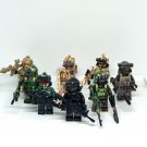 8-Figure Set Military Soldier Minifigures Army Desert Camo Call of Duty Custom Figures
