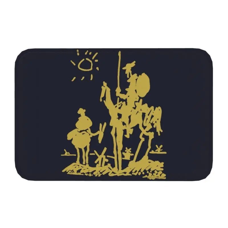 Don Quixote By Pablo Picasso Doormat Mat AntiSlip Spanish Artist Rug