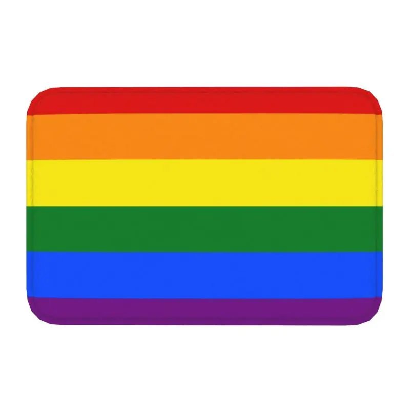 Gay Pride LGBT Rainbow Flag Doormat NonSlip Floor Door Mat LGBTQ