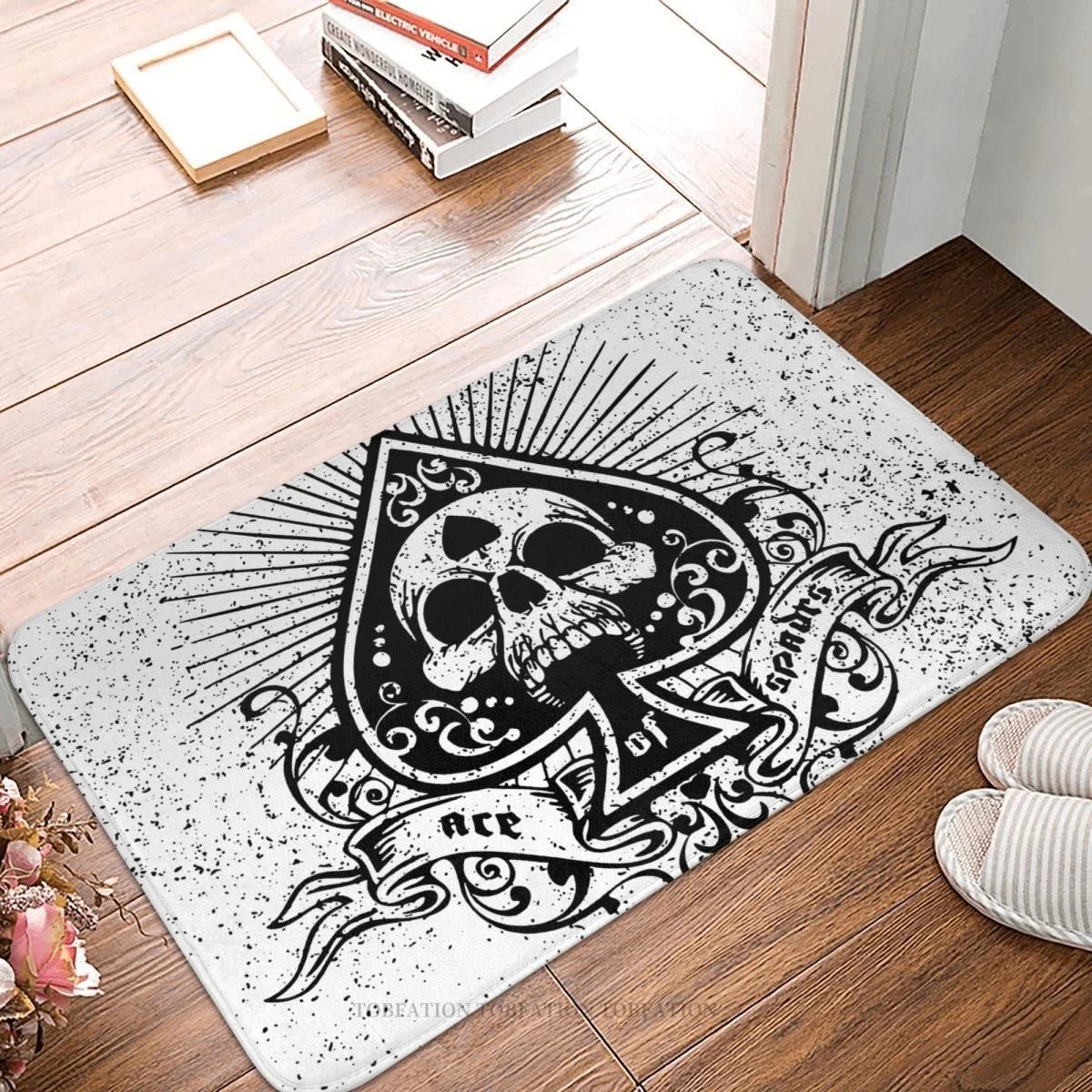 Heavy Metal 1960s Punk Rock Music Bath Mat Ace Of Spades Doormat