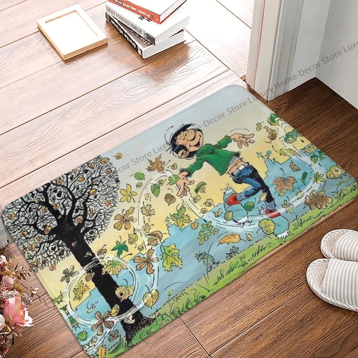 Gaston Lagaffe Bath NonSlip Carpet Dance Bedroom Mat Doormat