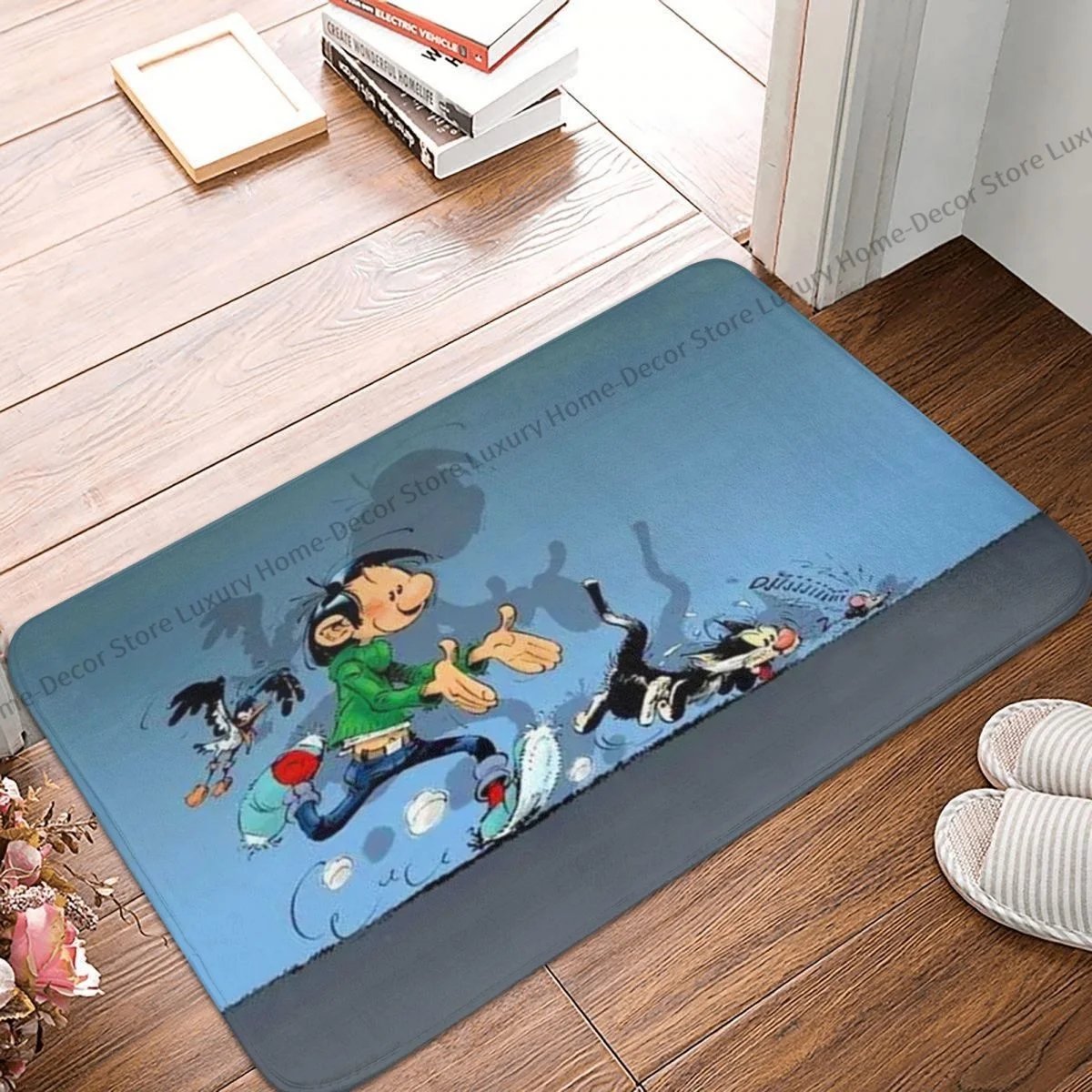 Gaston Lagaffe Bedroom Mat Doormat Carpet Outdoor Rug Home Decoration