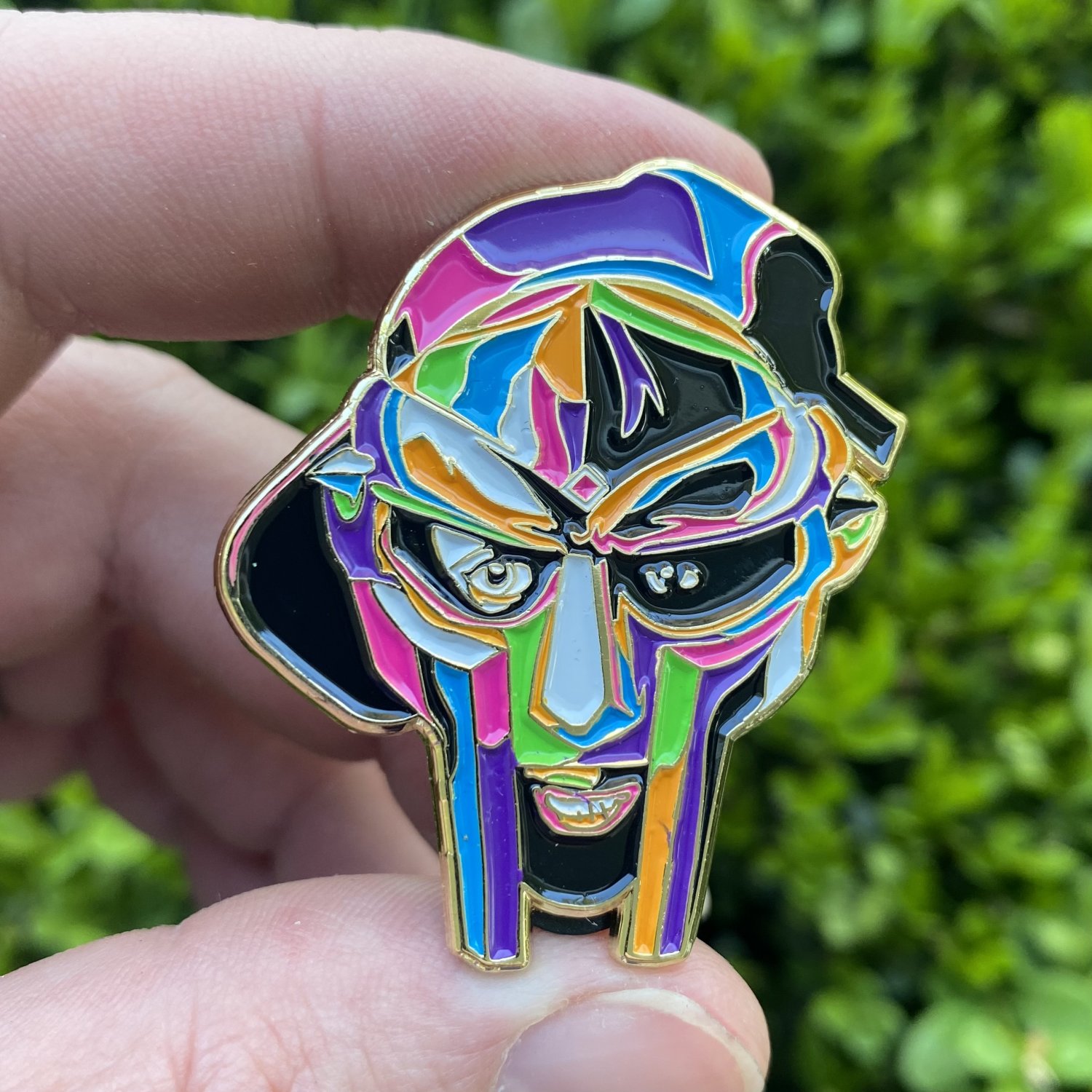 MF DOOM - Pop Art Style enamel pin - 1 3/4&acirc;��