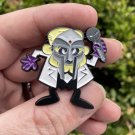 Simon DOOM Sinister - MF DOOM/Underdog Mashup Pin - 1 1/2” Simon Bar Sinister