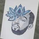 Mac Miller Stipple Dotwork Portrait Print 9”x12” Lotus