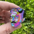 Nikola Tesla - Pop Art Style Enamel Pin - 1 1/2”