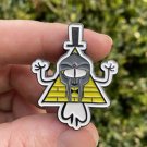 Bill MF Cipher - MF DOOM/Gravity Falls Mashup Pin - 1 1/2” Bill Cypher