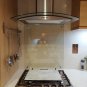 Glass Heat Resistant backsplash for Kitchen - Pre-Drilled Holes / splatters
