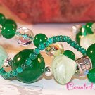 "JUICY JADE" Multi Gemstone, Crystal & Sterling Silver Bracelet - FREE SHIPPING!