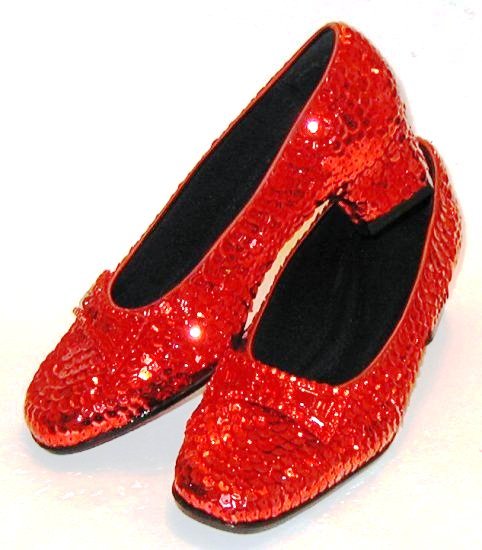 SOLD OUT Wizard of Oz Dorothy's Ruby Red Slippers Size 5 1/2 Replica ...