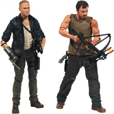 band Måne kronblad The Walking Dead Dixon Brothers 2 Pack Season 4 Daryl and Merle Action  Figures