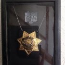 The Walking Dead King County Sheriff Badge in Shadow Box Rick Grimes Replica Movie Prop