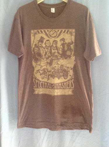 Spectral Smashers Steampunk Ghostbusters Tee Shirt Adult Size