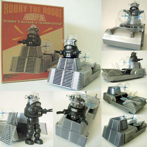 Forbidden Planet Robby the Robot with Altair-4 Transporter X-Plus Japan -  Fabuleuse Caverne