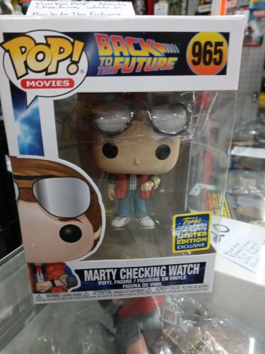 Back to the Future: Marty Checking Watch SDCC 2020 Convention Exclusive Funko Pop In Hand