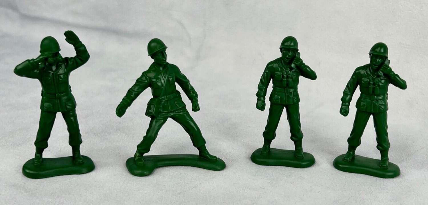 Burger King - Toy Story - Army Men - Vintage - 1996 - Pixar Lot Of 4