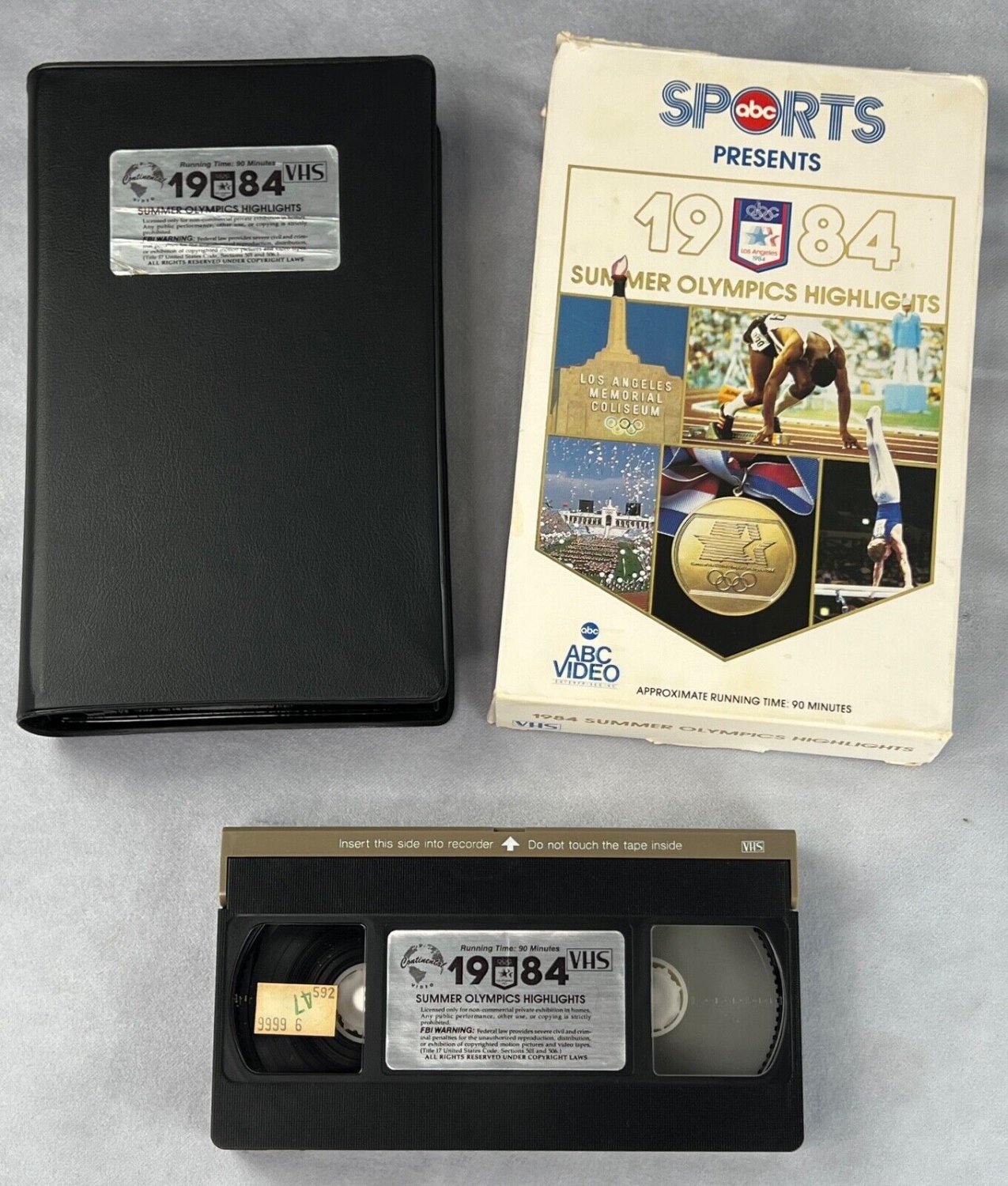 1984 Summer Olympics Highlights VHS Los Angeles With Box and Case
