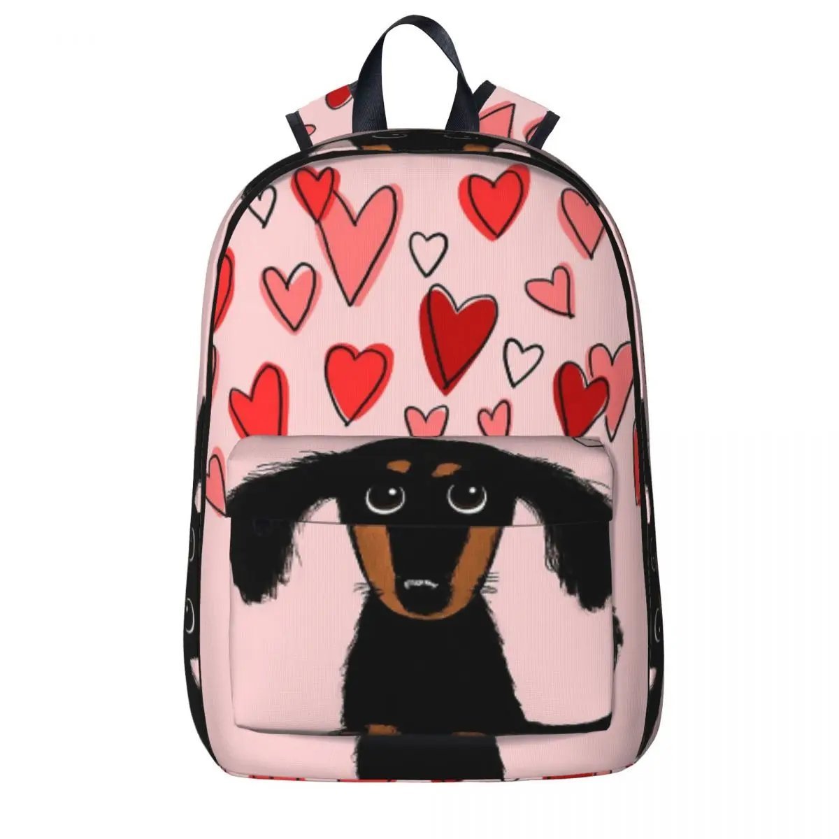 Cute Dachshund Puppy Dog Backpacks Boys Bookbag Students School Bags Cartoon Kids Rucksack