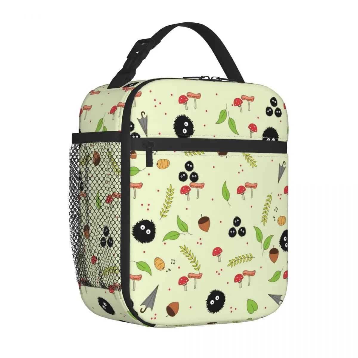 Cute Soot Sprites Insulated Lunch Bag Large Totoro Anime Studio Lunch