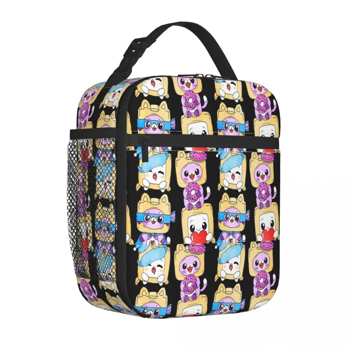 Cute Lankybox Insulated Lunch Bag Thermal Bag Meal Cartoon Leakproof Tote Lunch Box
