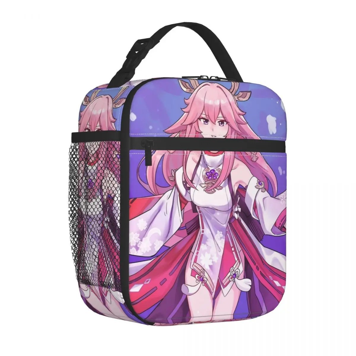 Yae Miko Genshin Impact Anime Insulated Lunch Bags Lunch Thermal Bag