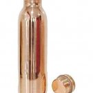 Copper Yoga Water Bottle, 1000ML, Set of 1, Copper