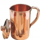 Pure Copper Water Jug Copper Pitcher for Ayurveda Health Benefit Smooth Finishe