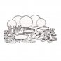 Stainless Steel Premium Dinner Set (Set of 50 Pcs)
