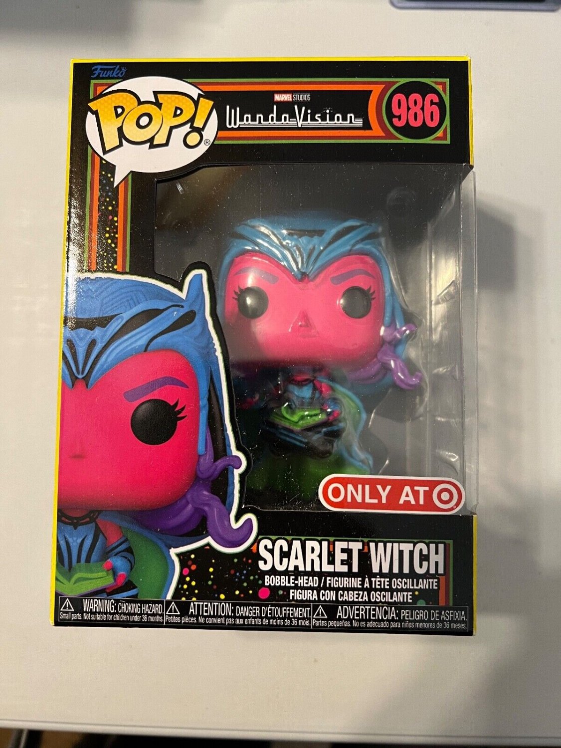 SCARLET WITCH BLACK LIGHT TARGET EXCLUSIVE FUNKO POP