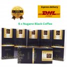 6 x Nugano Black Coffee 100% Organic Ganoderma Lucidum Reishi Dark DHL Shipping