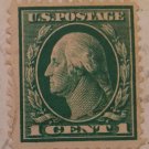 George Washington Federal Stamp 1901 Green - Postmarked June 14, 1913