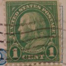 BEN FRANKLIN STAMP ERROR LIGHT GREEN - 1800S