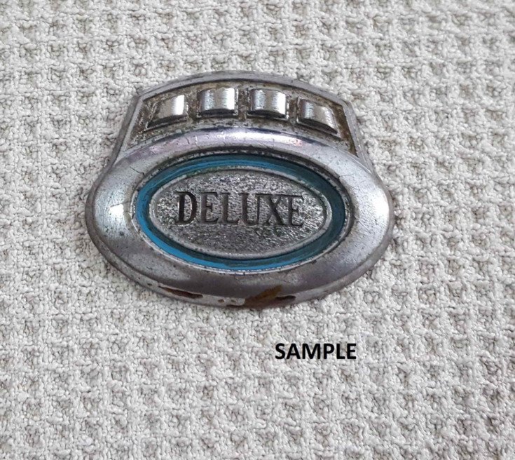 DELUXE Car Emblem In Metal - Classic Car Badge