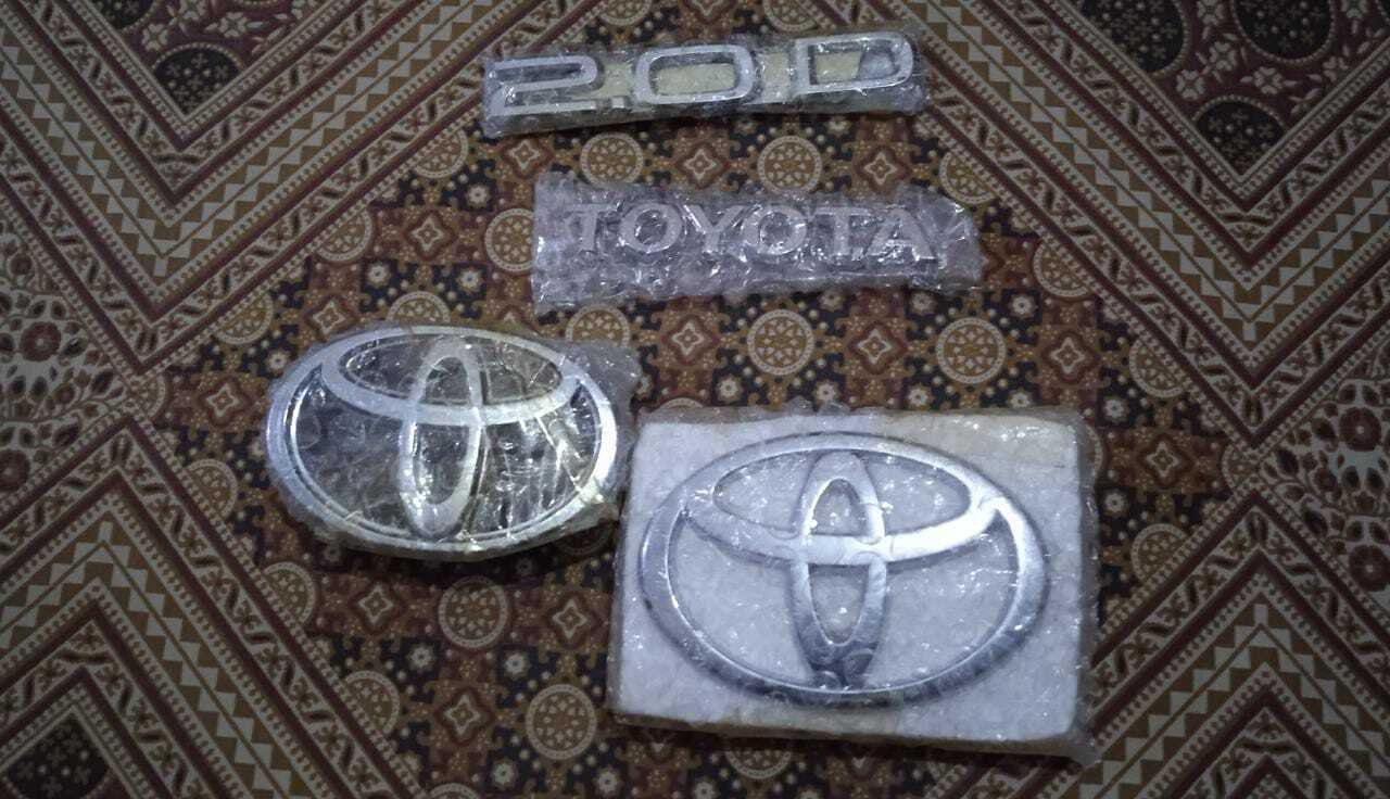 Complete Your Look with the TOYOTA INDUS COROLLA 4 Piece Emblem Set