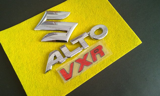Elevate Your Suzuki Alto VXR with a Set of 3 Piece Rear Emblems