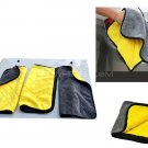 Pack Of 5 Double Sided Yellow Microfiber Towels 40X40