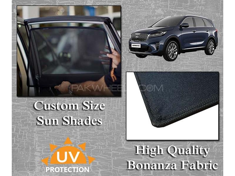 Kia Sorento 20212022 Sun Shades Bonanza Fabric Thick Rods