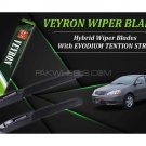 Toyota Corolla 2002-2008 VEYRON Hybrid Wiper Blades - Non Scratchable - Graphite Coated
