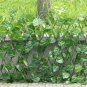 Expandable Privacy Fence with Leaves | Wooden Garden Mesh Fence For Outdoor