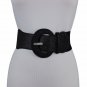 Women Sparkling Elastic Hip High Waist Fashion Belt Black Shiny Glitter M L XL