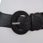 Women Sparkling Elastic Hip High Waist Fashion Belt Black Shiny Glitter M L XL